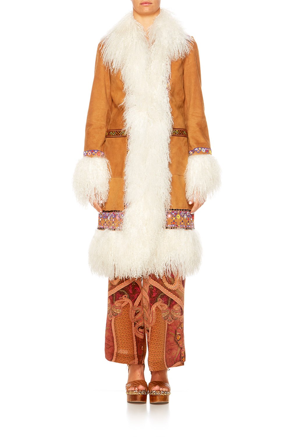 FAMILY GATHERING SHEARLING COAT