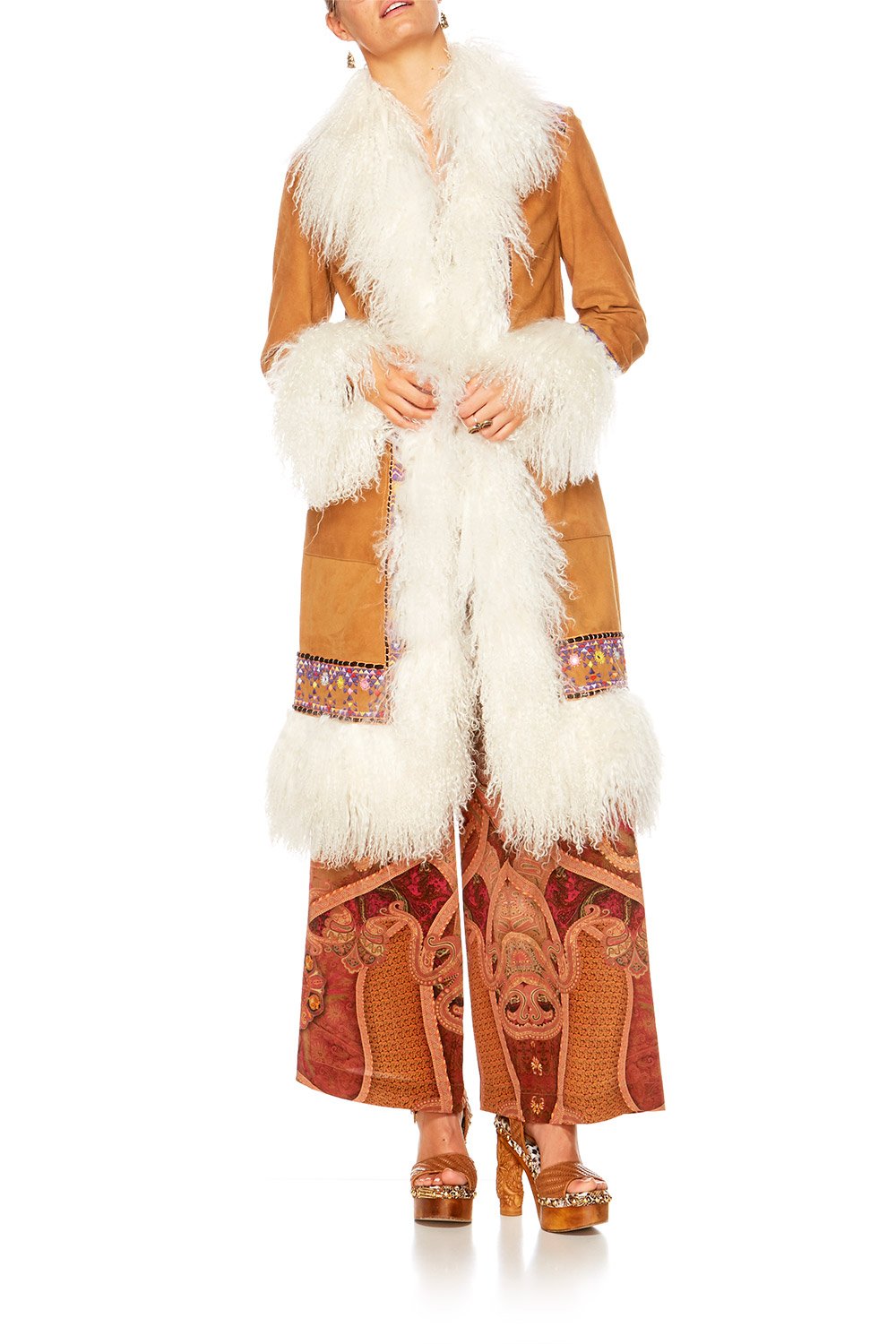 FAMILY GATHERING SHEARLING COAT