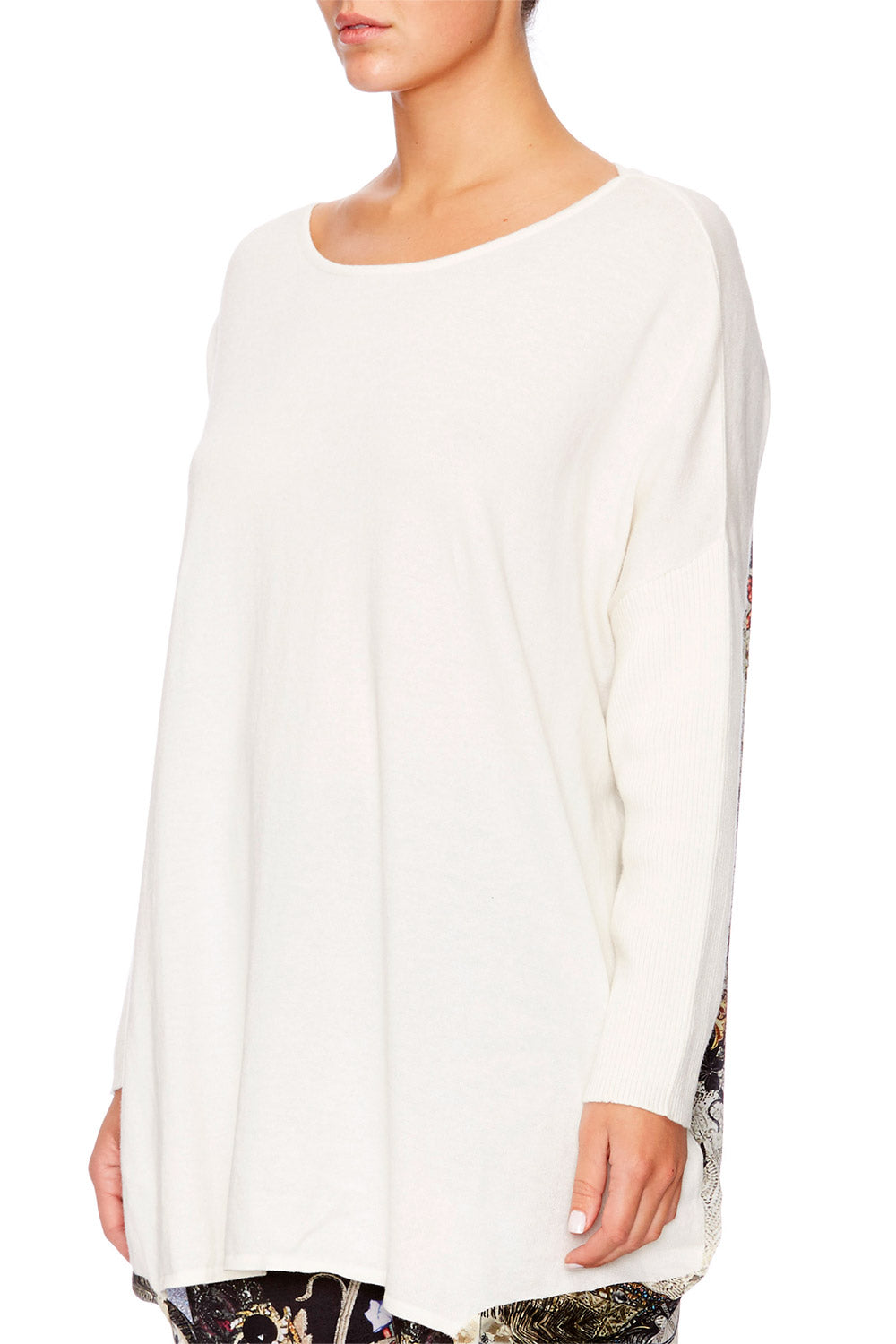 RAISE YOUR GLASS LONG SLEEVE JUMPER W PRINT BACK