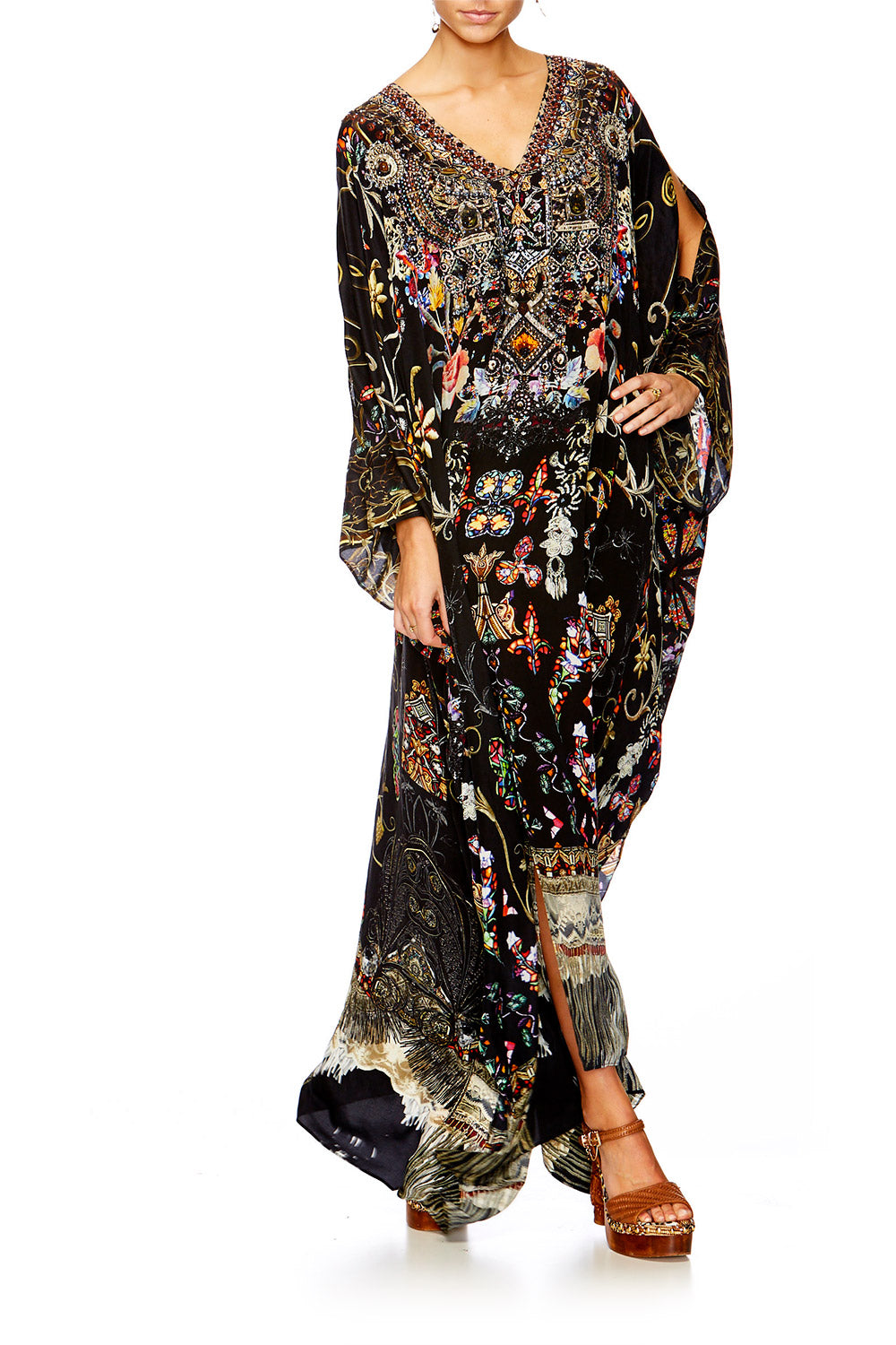 DANCING IN THE DARK SLIT FRONT & SLEEVE KAFTAN