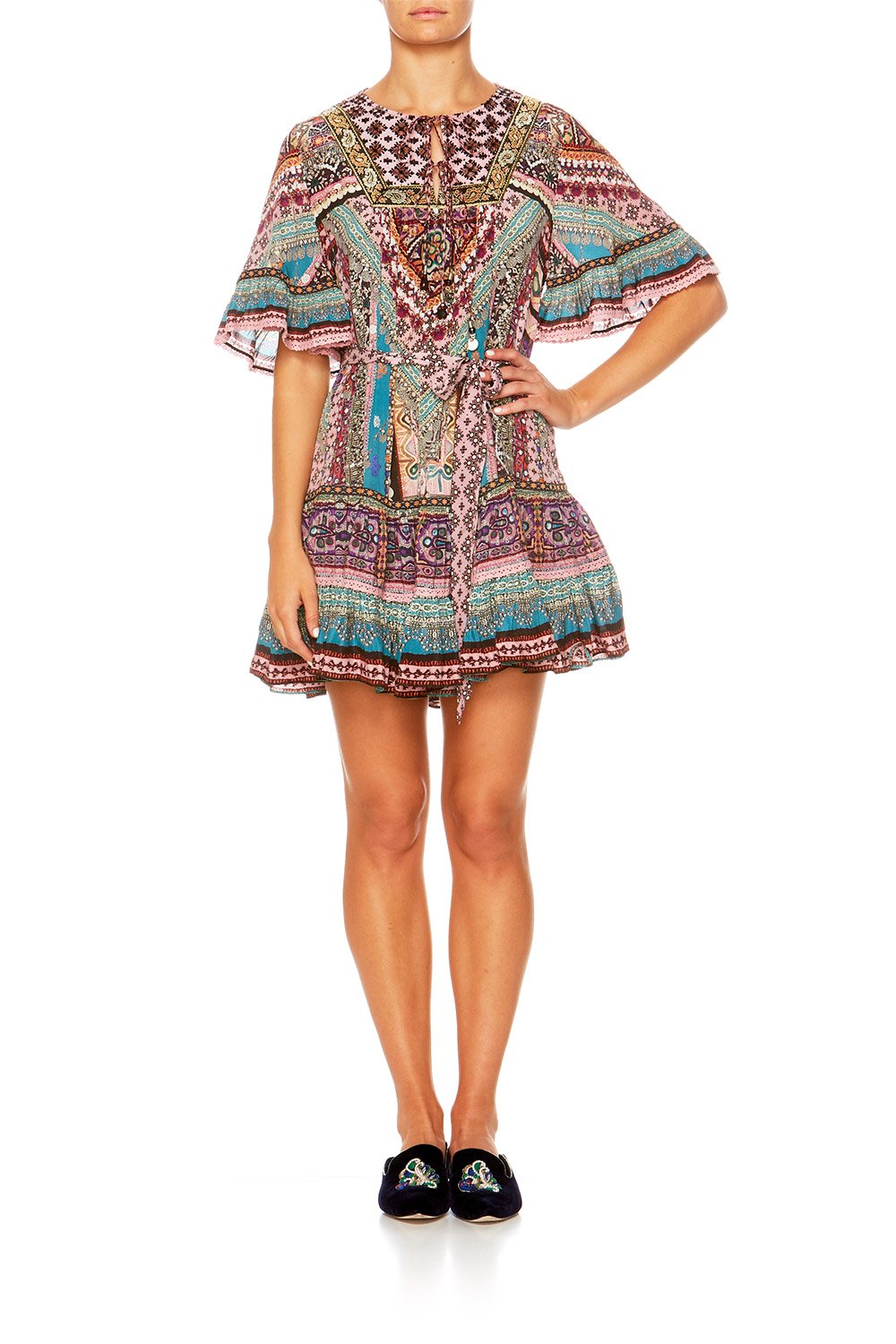 TIMES WE SHARE SHORT FRILL DRESS W BIB