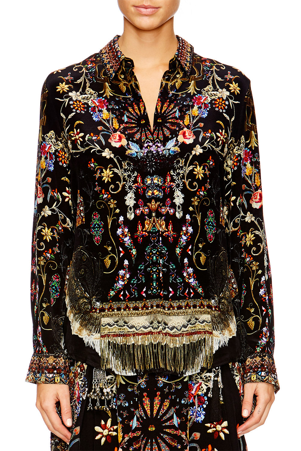 DANCING IN THE DARK SLIM FIT LONG SLEEVE SHIRT