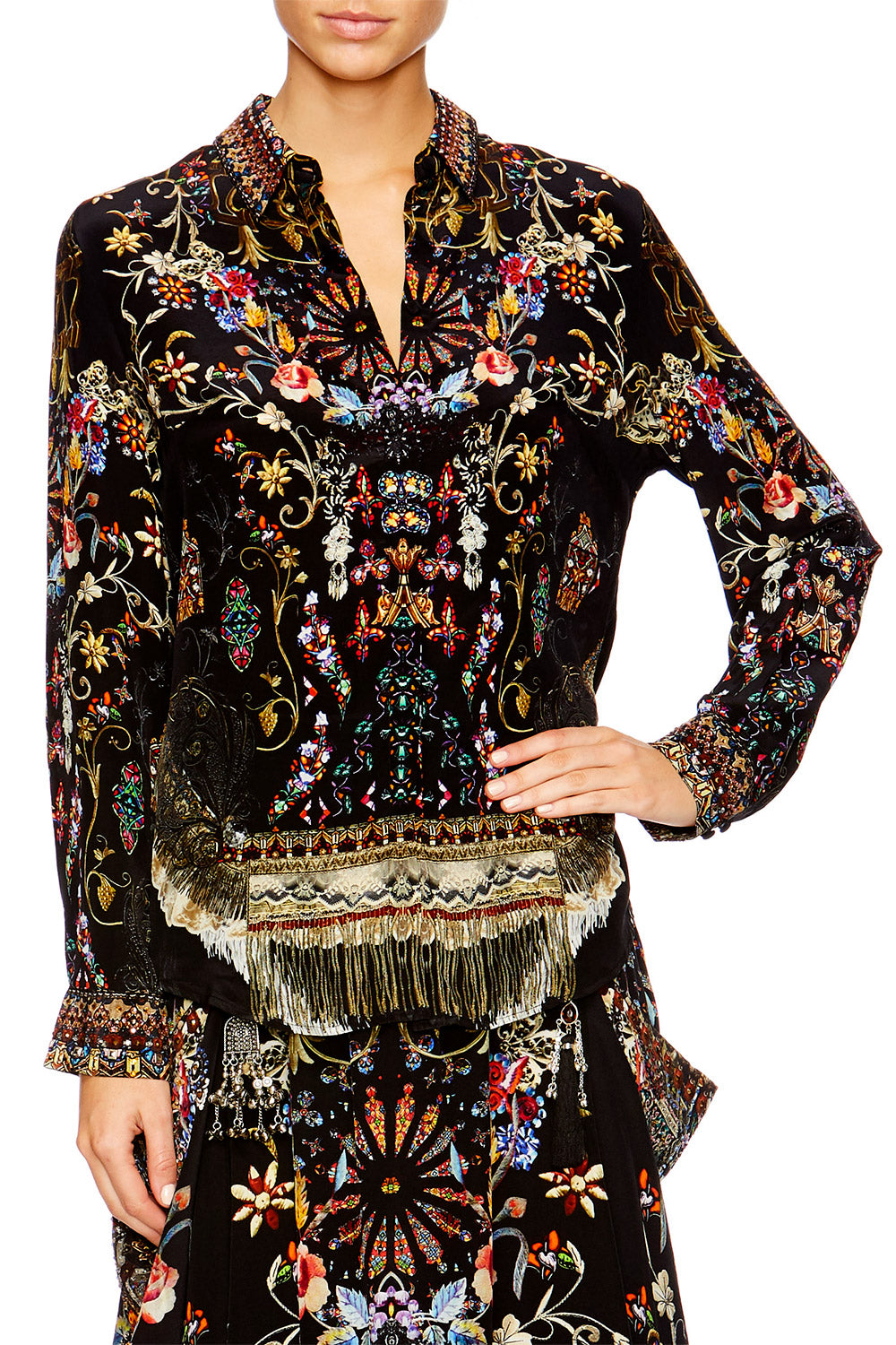 DANCING IN THE DARK SLIM FIT LONG SLEEVE SHIRT