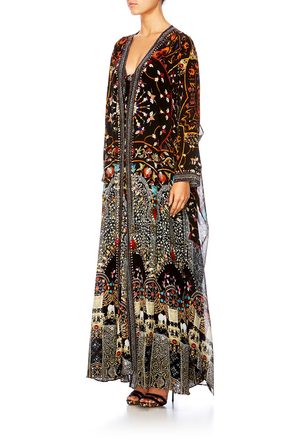 CHAMBER OF REFLECTIONS V-NECK OVERLAY WITH TIE WAIST