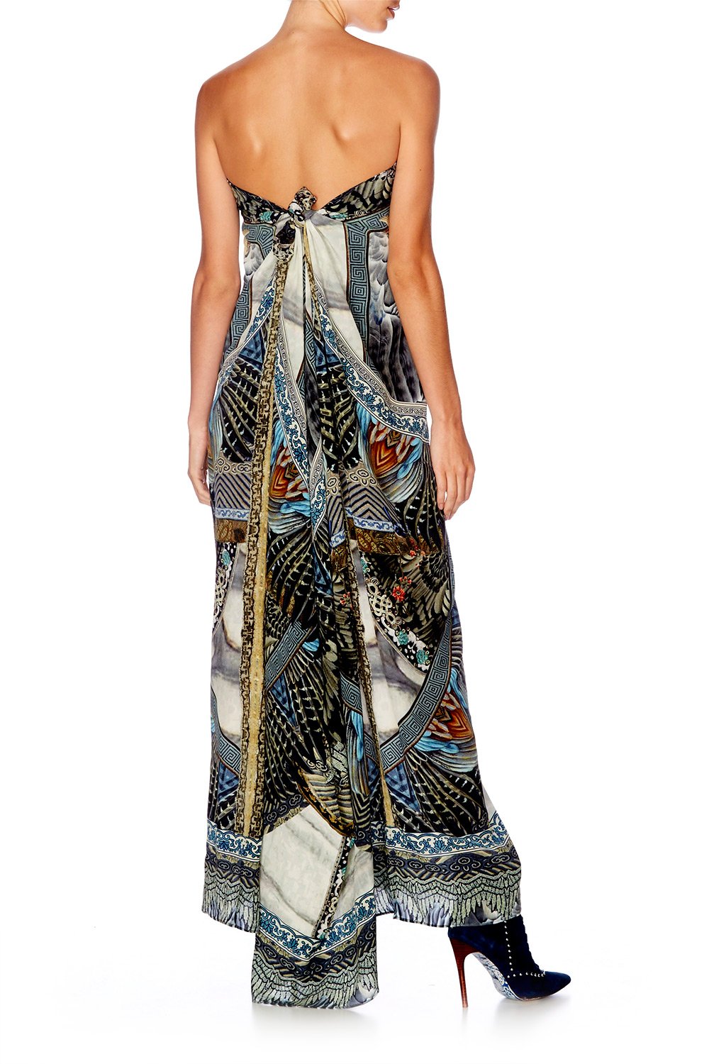 GIRL ON THE WING ROUND NECK KAFTAN