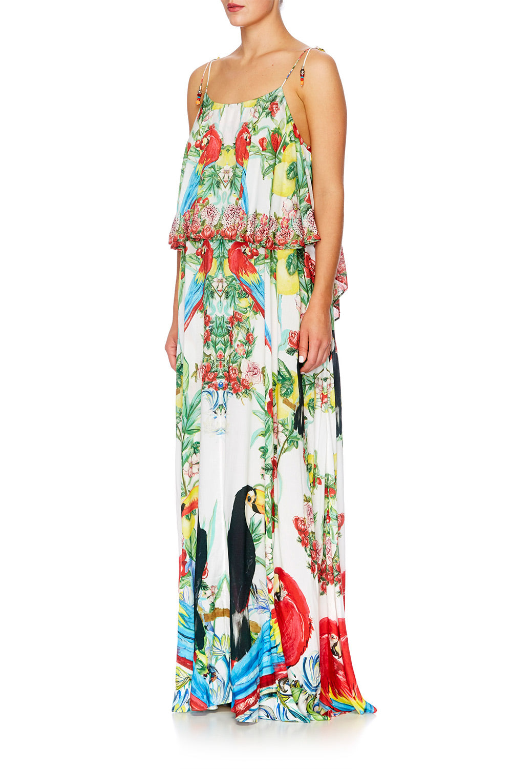 ONE FLEW OVER LONG DRESS W FRILL TOP