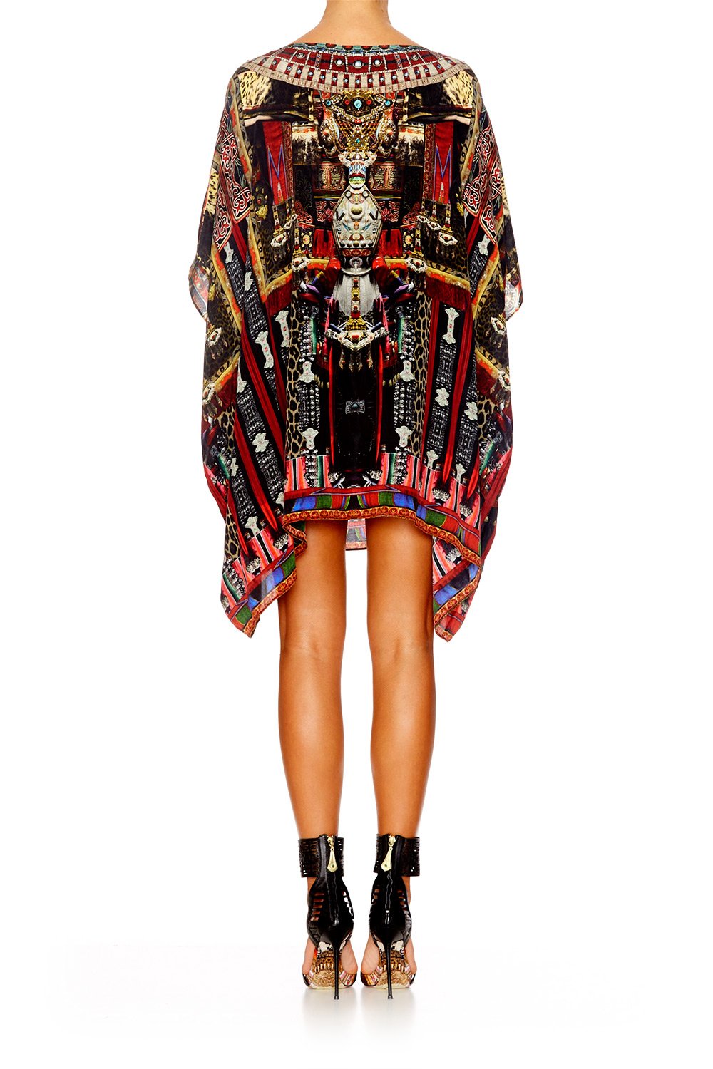 IN A DALAI DAZE SHORT ROUND NECK KAFTAN