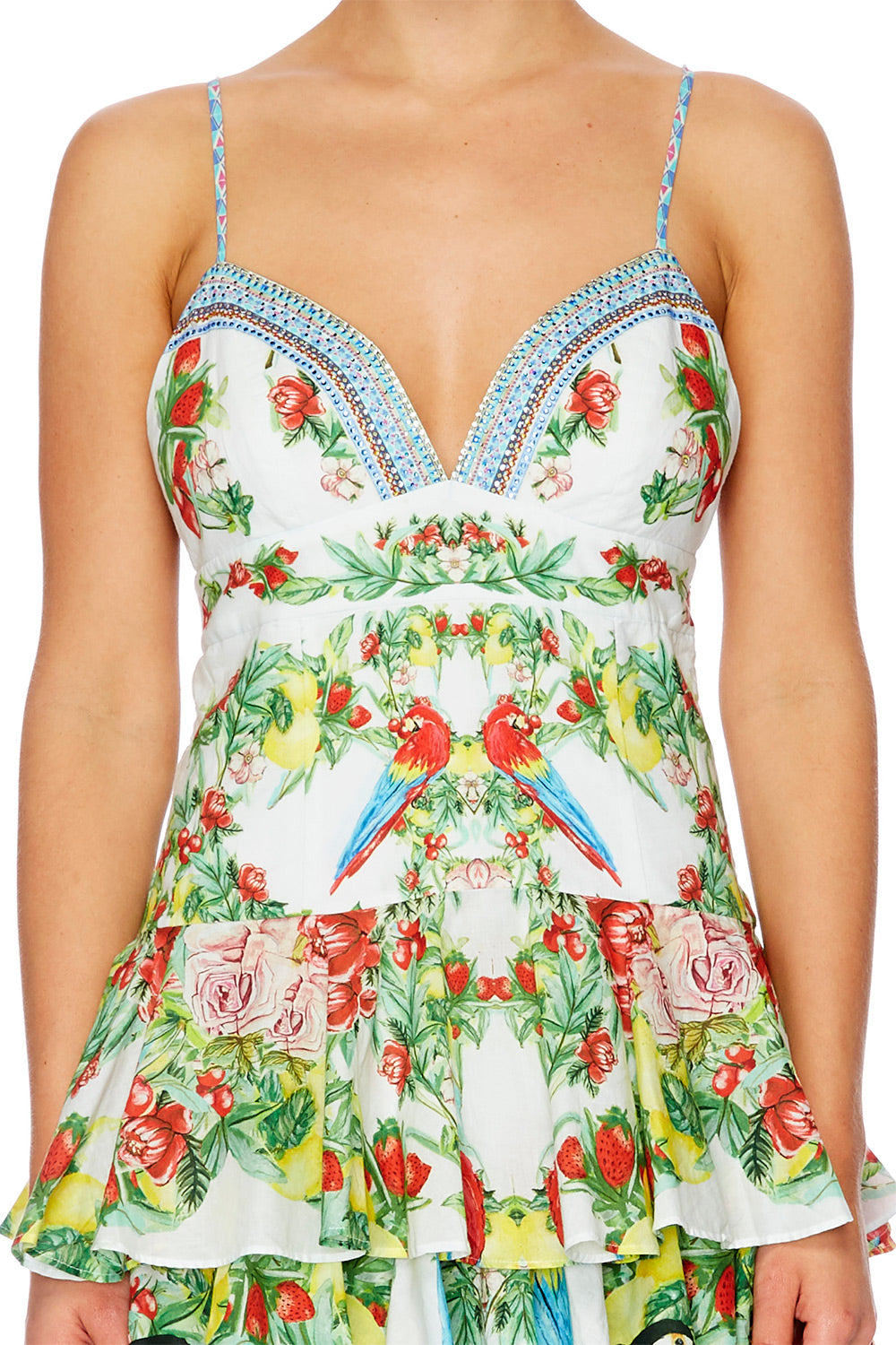 ONE FLEW OVER LONG OPEN FRONT PESANT DRESS