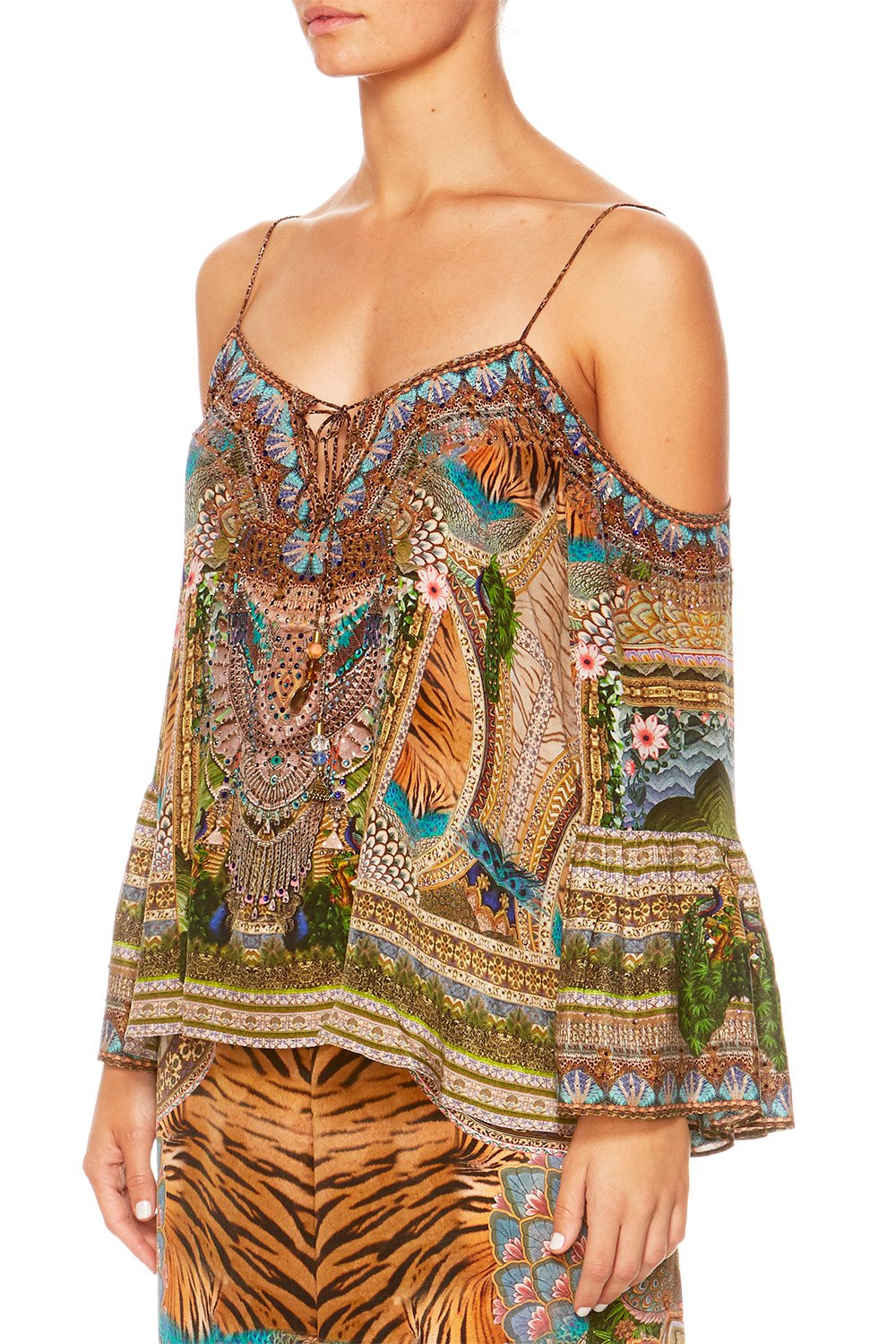 A WOMANS WISDOM DROP SHOULDER TOP