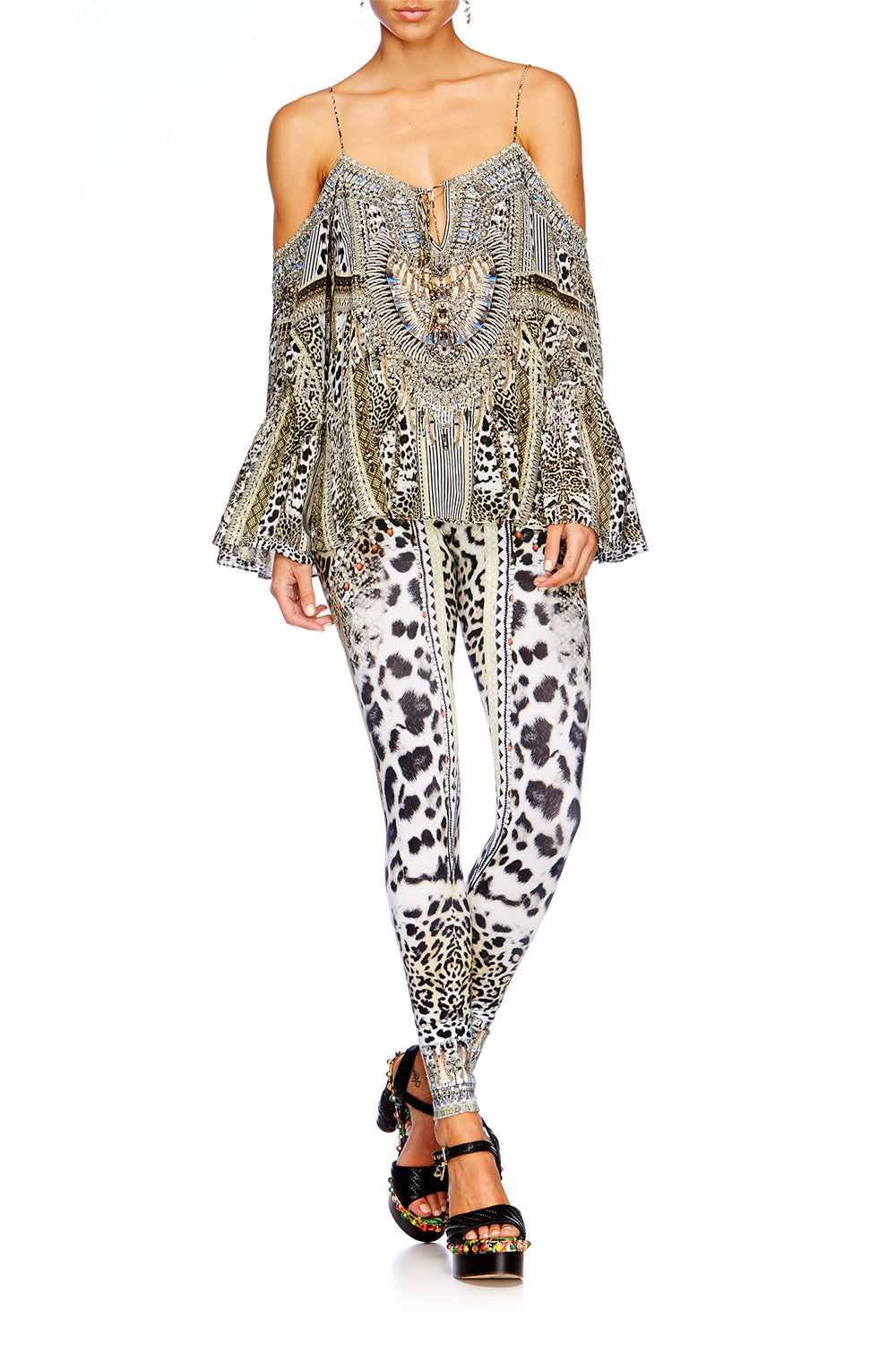 ANIMAL INSTINCT DROP SHOULDER TOP