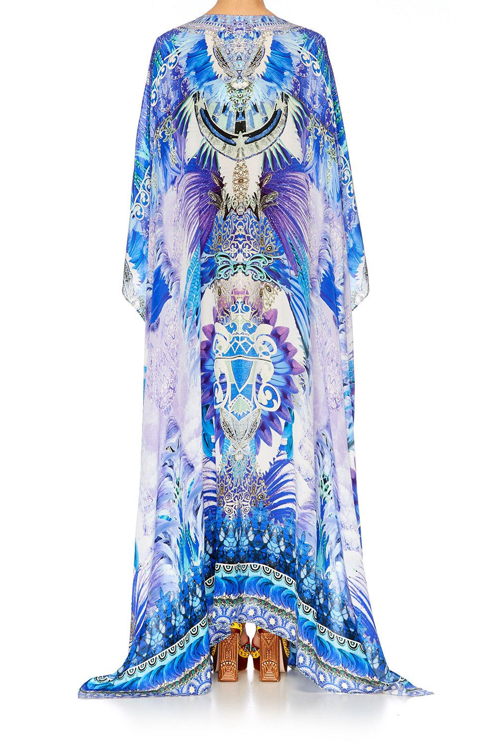 HEARTBEATS DRUMBEATS SPLIT FRONT & SLEEVE KAFTAN