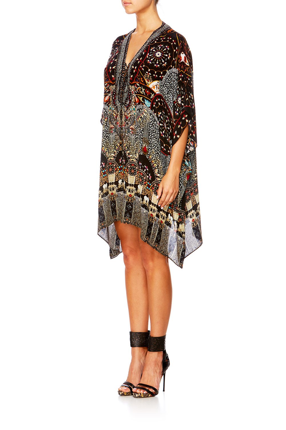 CHAMBER OF REFLECTIONS SHORT LACE UP KAFTAN