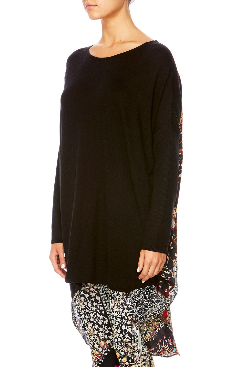 CHAMBER OF REFLECTIONS LONG SLEEVE JUMPER W PRINTED BACK