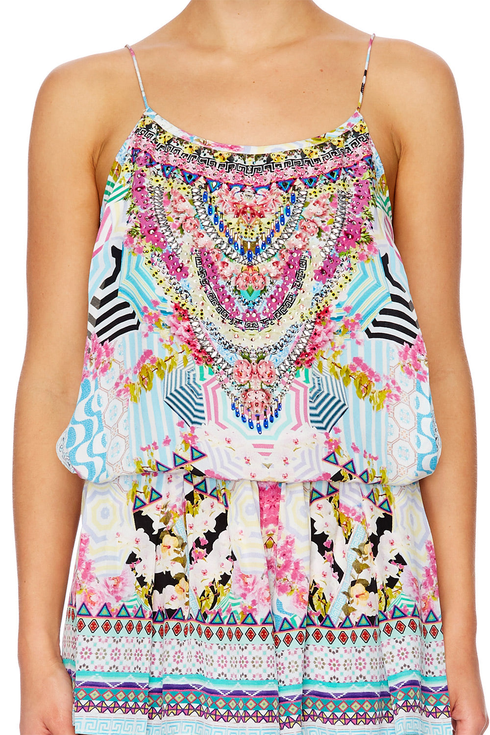 UNDER MY SHOESTRING STRAP PLAYSUIT