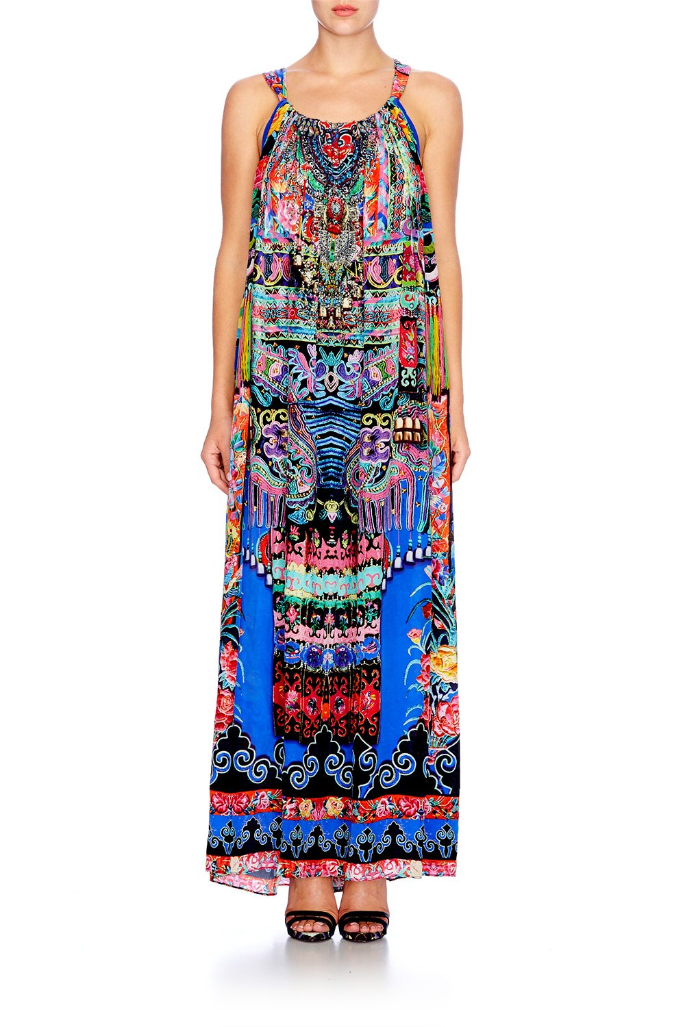 PRETTY PRECESSION DRAWSTRING DRESS