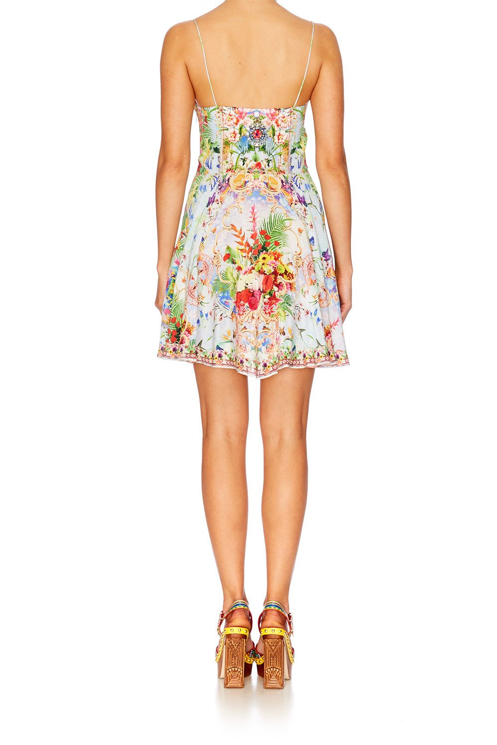 MIRANDAS DIARY SHORT DRESS W TIE FRONT