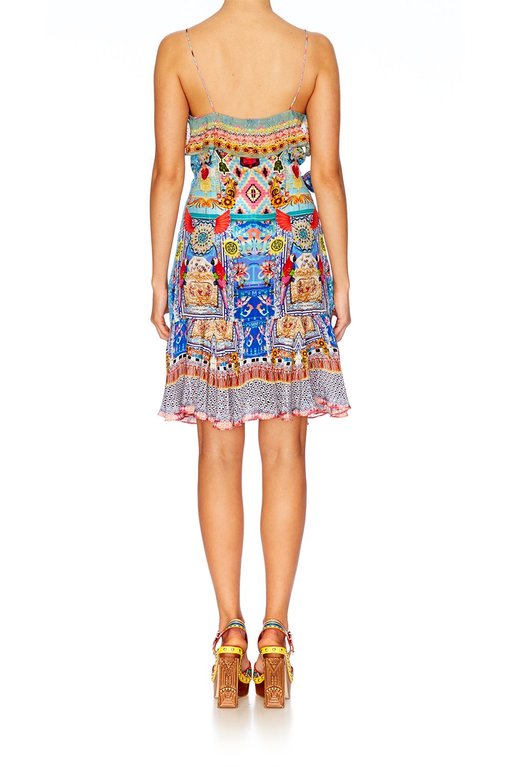 CLOSE TO MY HEART WRAP FRILL DRESS