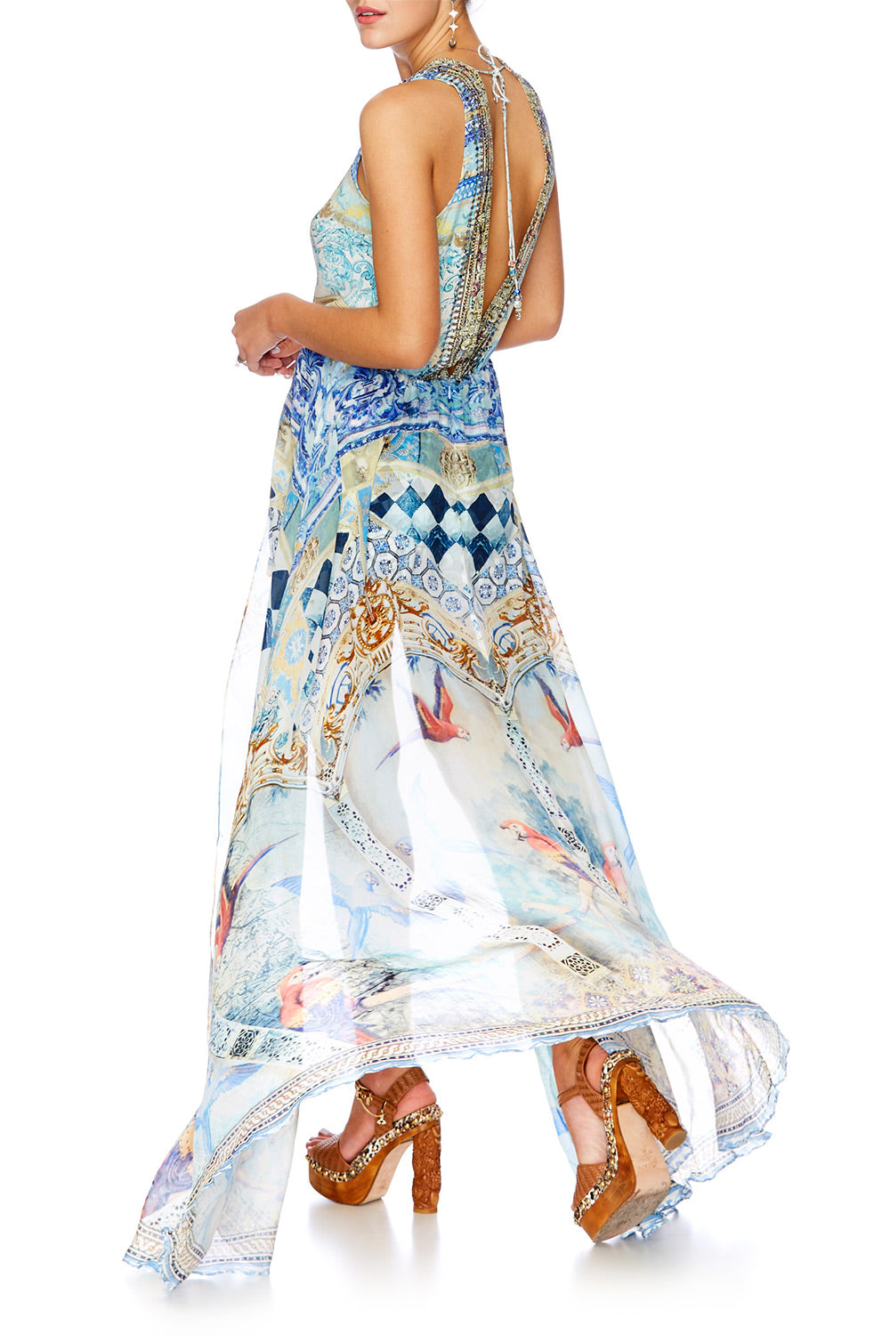 LOVERS DREAM OVERLAY WRAP PLAYSUIT