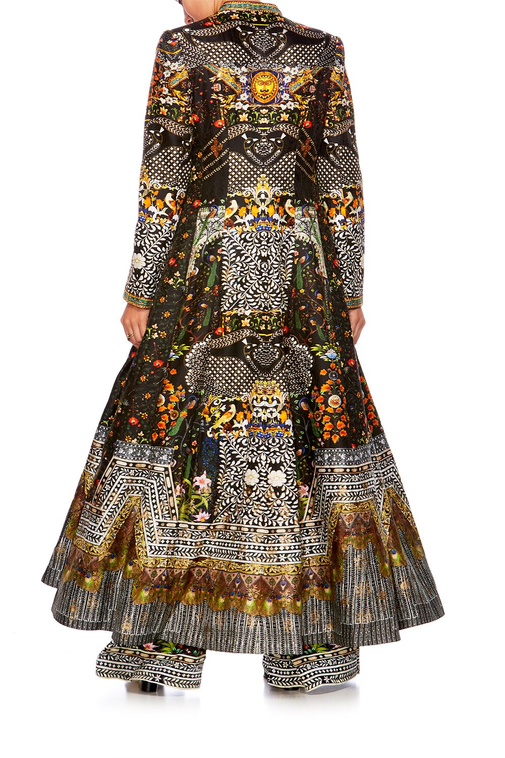 BEHIND CLOSED DOORS LONG PANELLED COAT