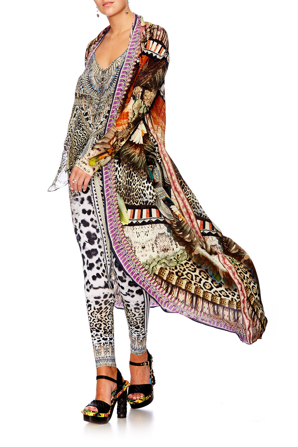 LIGHT MY FIRE LONG CASUAL JACKET W POCKETS