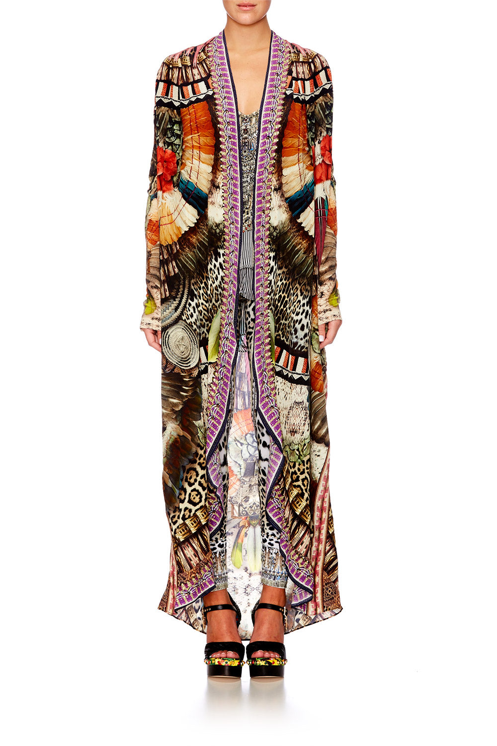 LIGHT MY FIRE LONG CASUAL JACKET W POCKETS