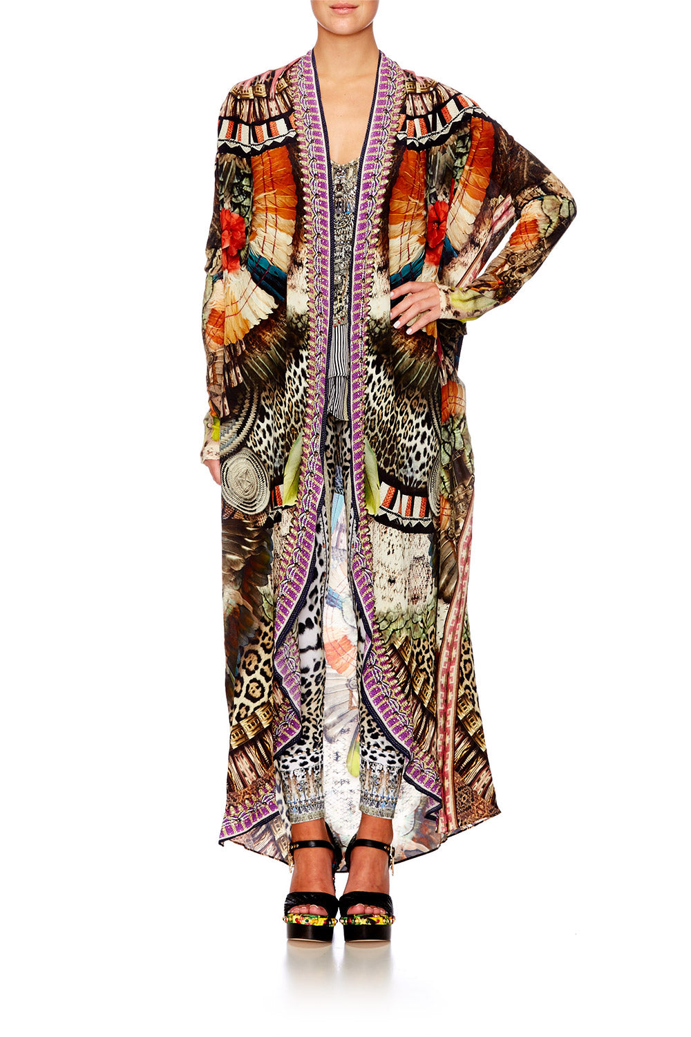 LIGHT MY FIRE LONG CASUAL JACKET W POCKETS