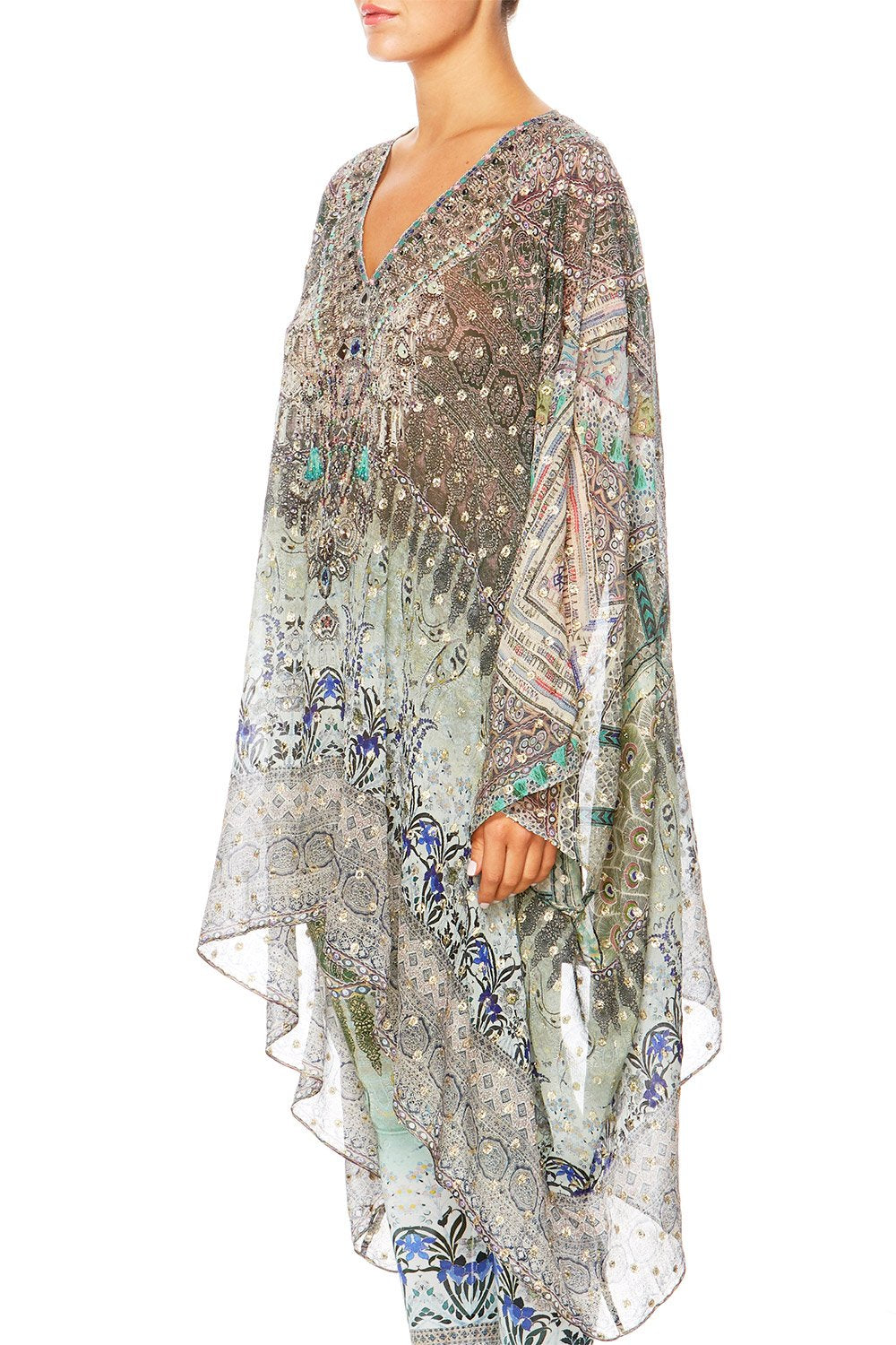 MAMAS HOME SPLIT SHOULDER SHORT KAFTAN