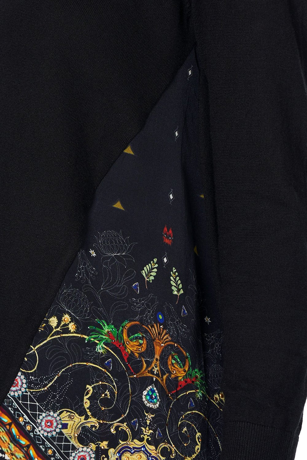 SILK GODET KNIT JUMPER BLACKHEATH BETTY