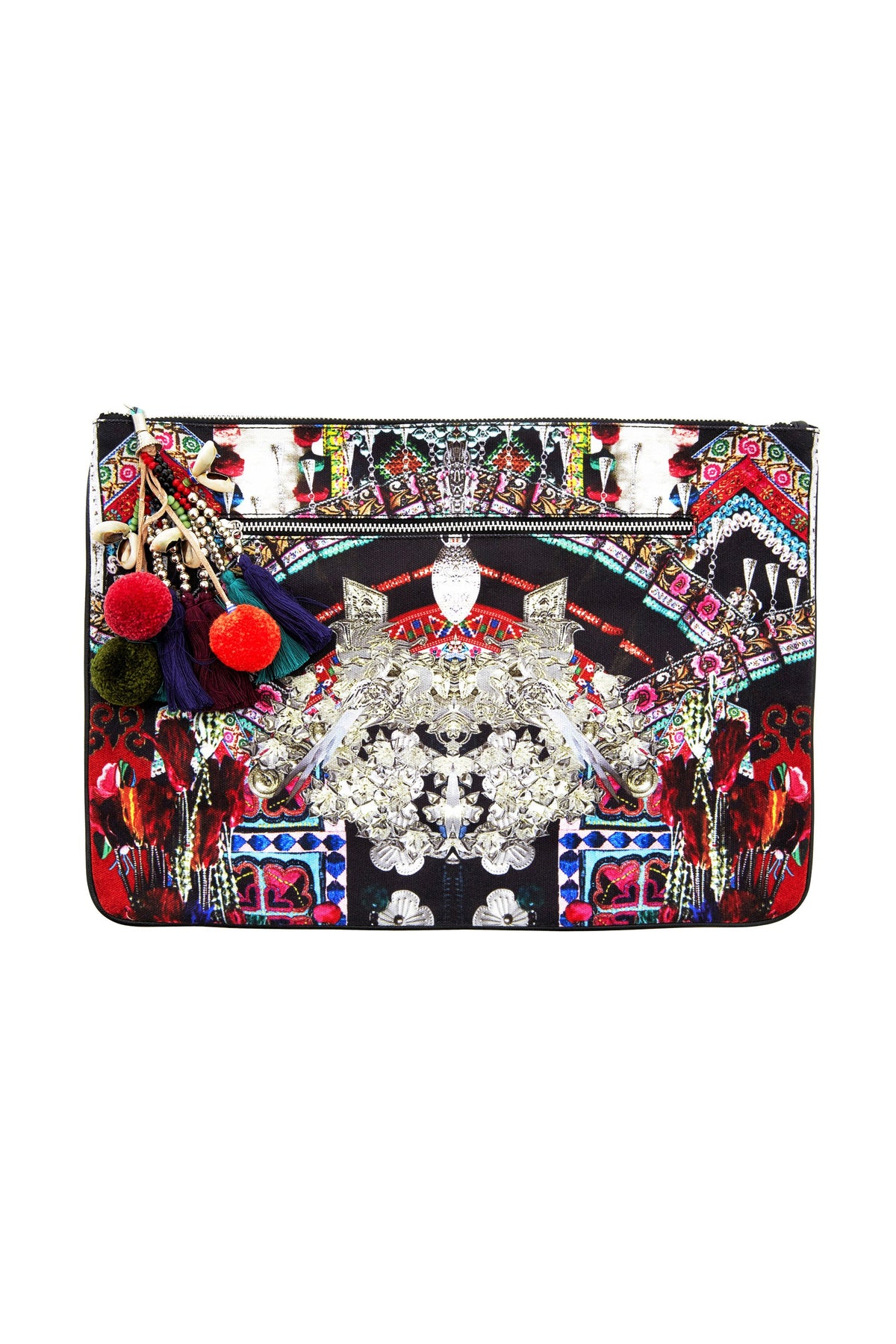 SOUND OF SILVER LARGE CANVAS CLUTCH