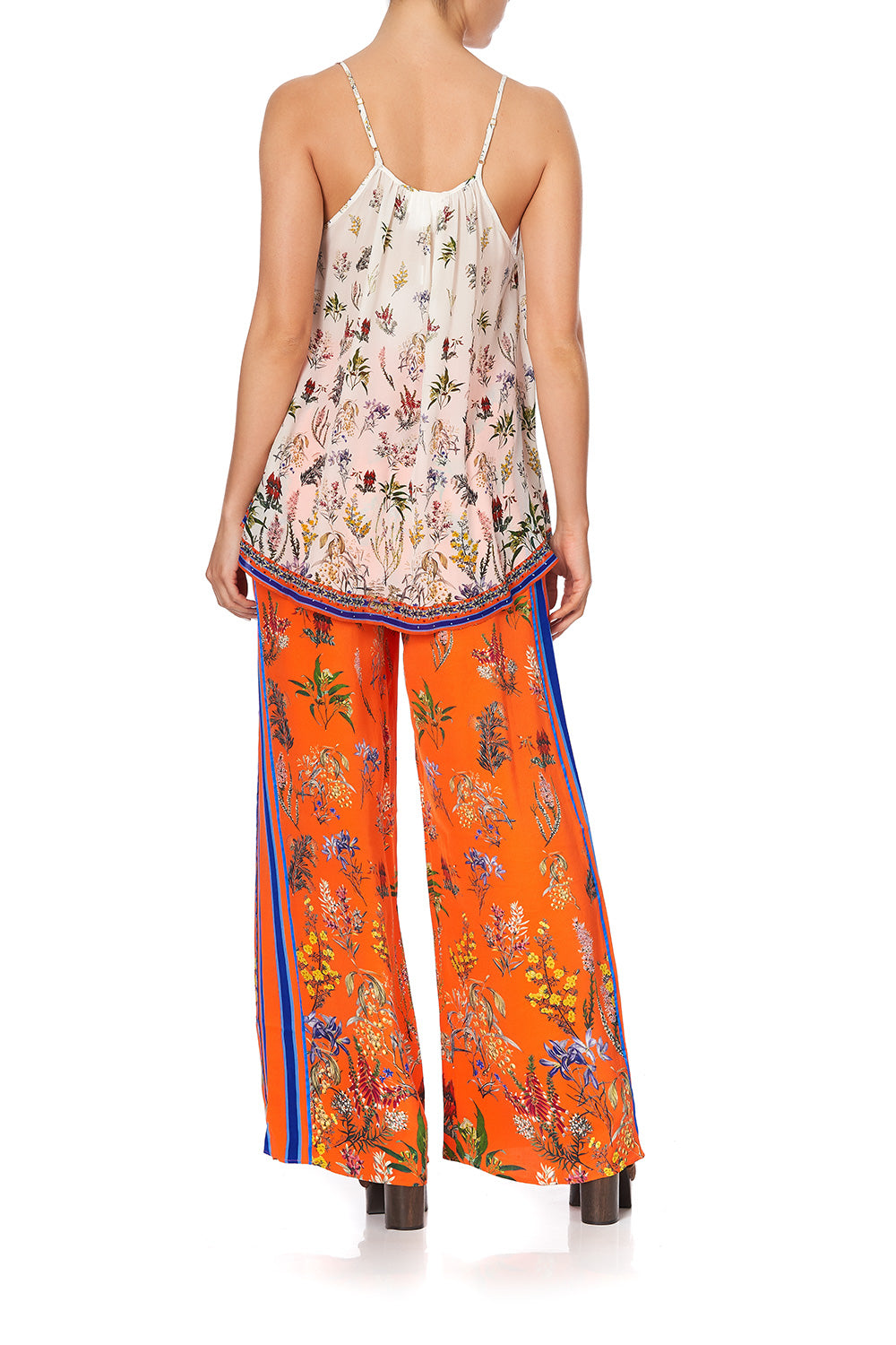 STRAP TOP WITH TIE FRONT DETAIL GONE COAST