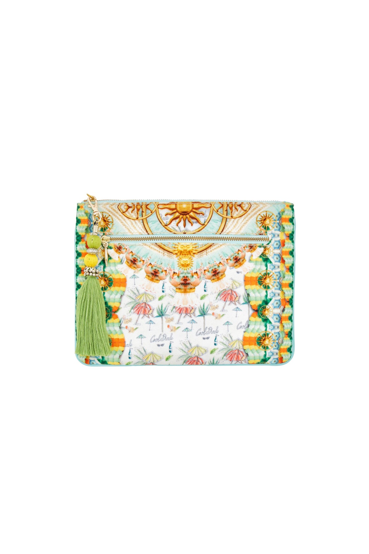 SUNDOWNERS SMALL CANVAS CLUTCH