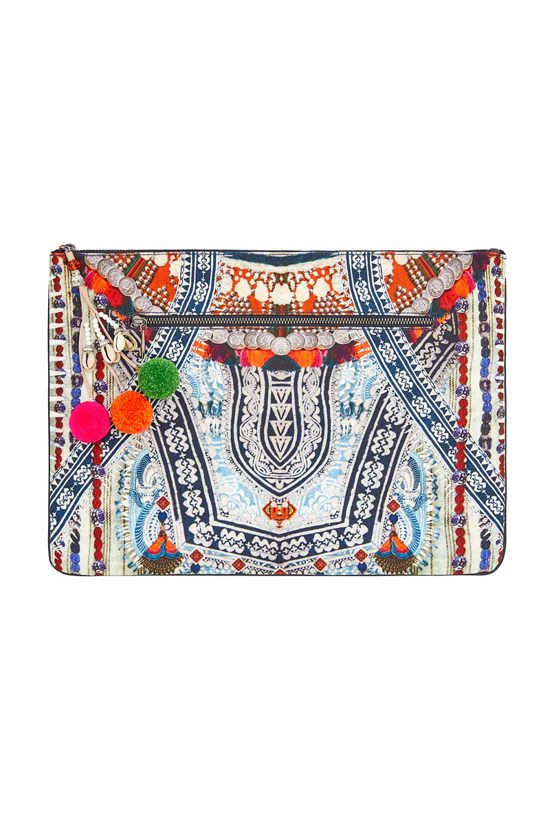 SMALL CANVAS CLUTCH TETHER ME NOT main image 1