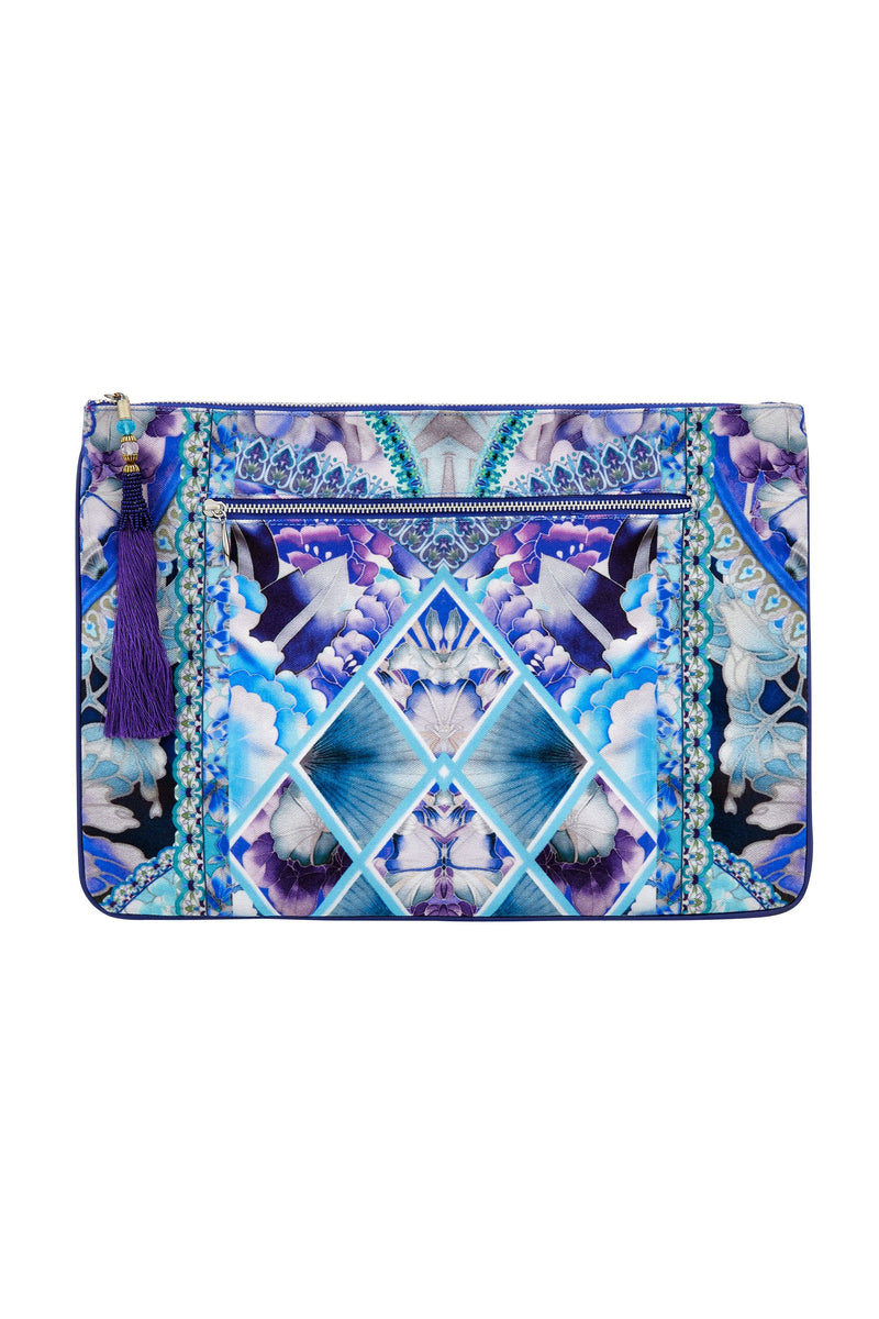 LARGE CANVAS CLUTCH CALL ME CARMEN main image 1