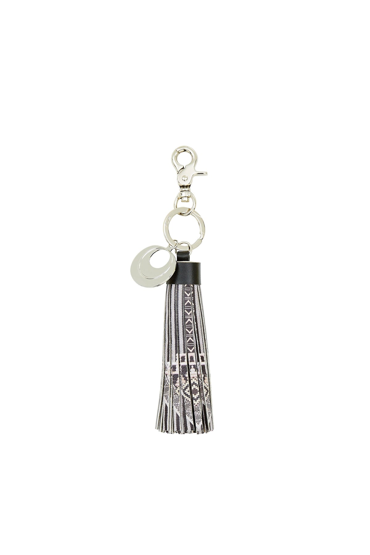 TRIBAL THEORY SHORT LEATHER TASSEL KEY RING
