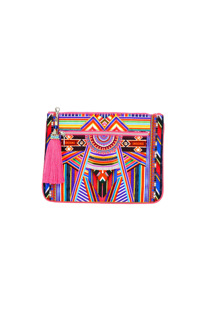 SMALL CANVAS CLUTCH SAMBA SALADA