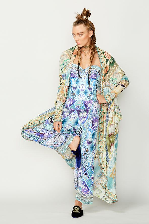 SIGN OF PEACE LONG CASUAL JACKET W POCKETS