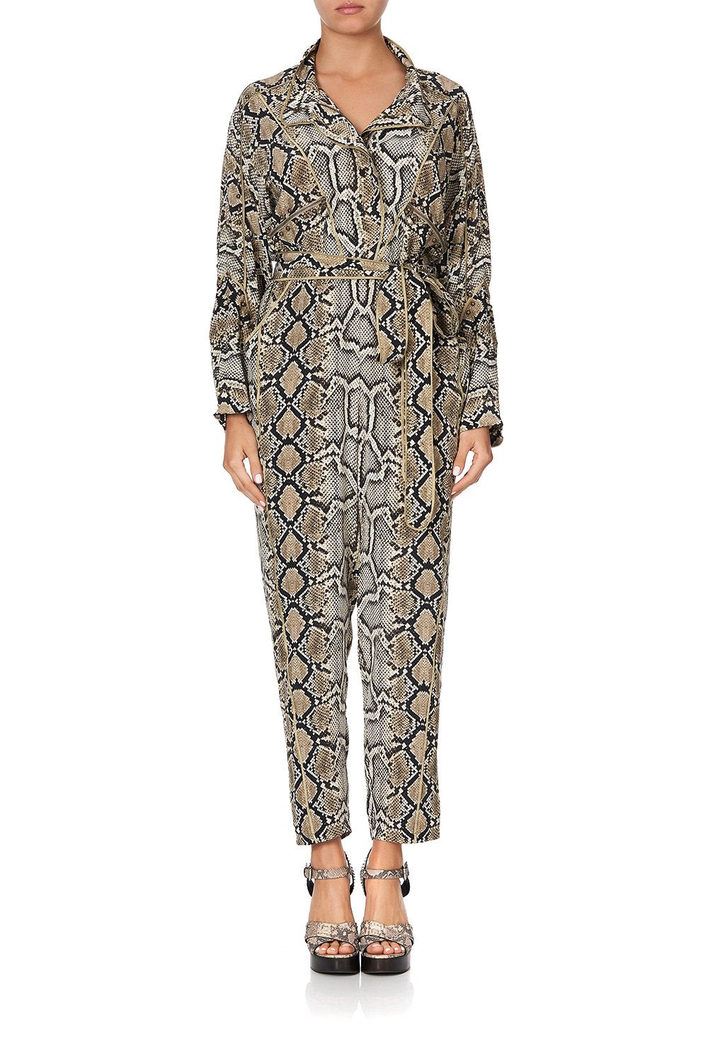 ZIP FRONT PANEL JUMPSUIT KAKADU BOO