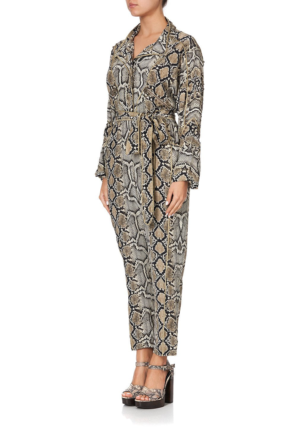 ZIP FRONT PANEL JUMPSUIT KAKADU BOO