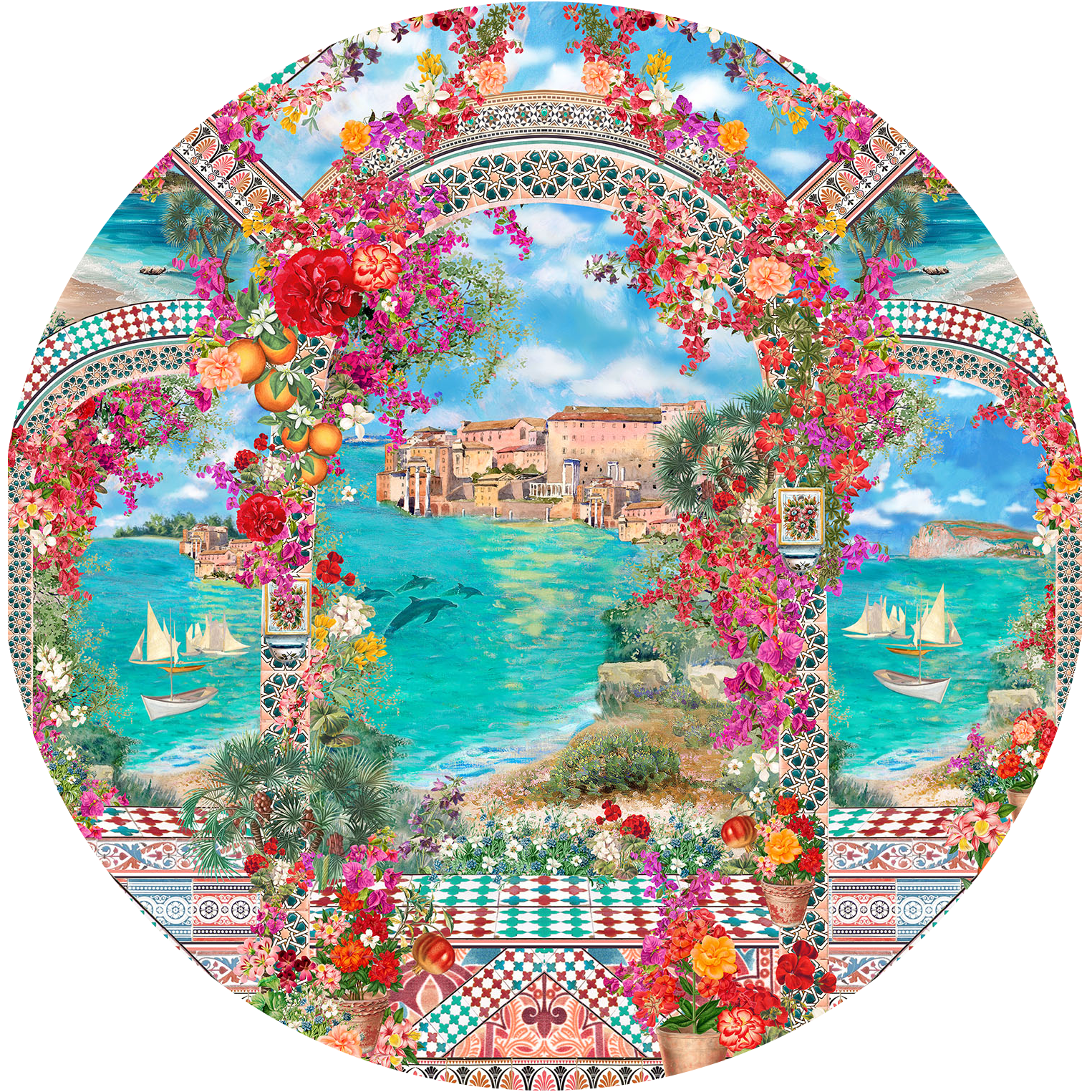 Mayorca Print The Meet Me In Mallorca Print Collection | CAMILLA US