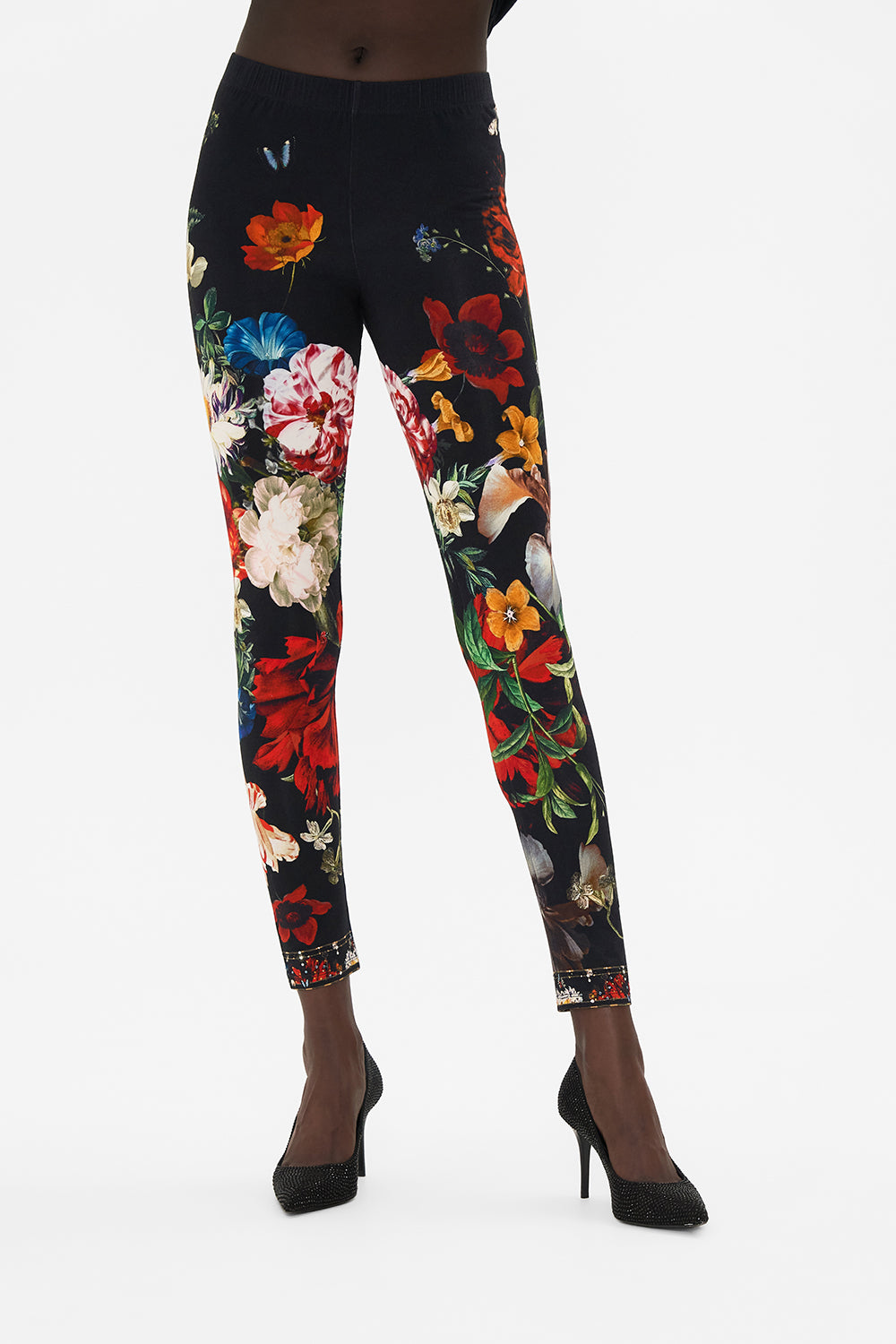 CAMILLA floral print leggings in A Still Life print