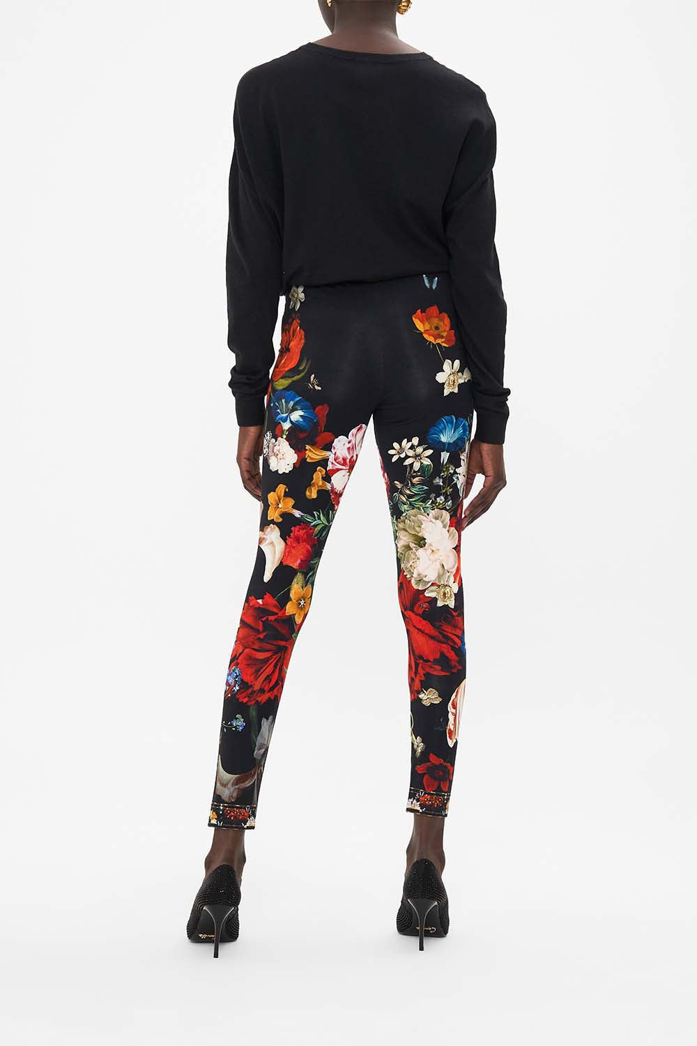 CAMILLA floral print leggings in A Still Life print