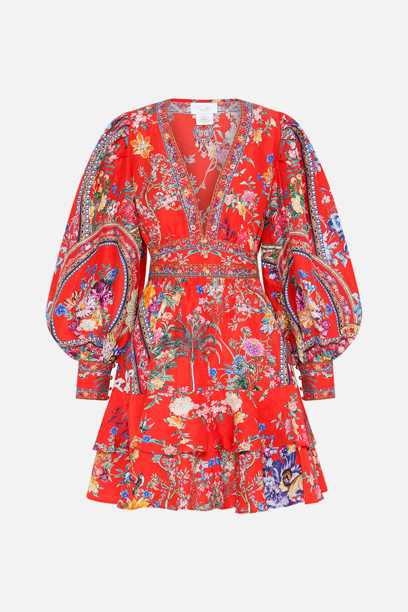 BUTTON FRONT FRILL DRESS JEALOUSY AND JEWELS