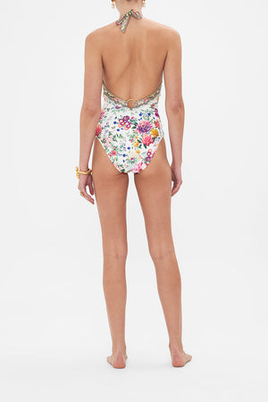 CAMILLA luxury onepiece swimsuit in Plumes and Parterres print