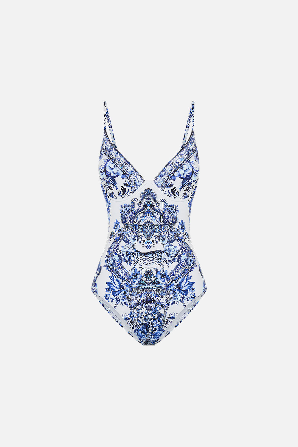 CAMILLA underwire one piece swimsuit in Glaze and Graze print