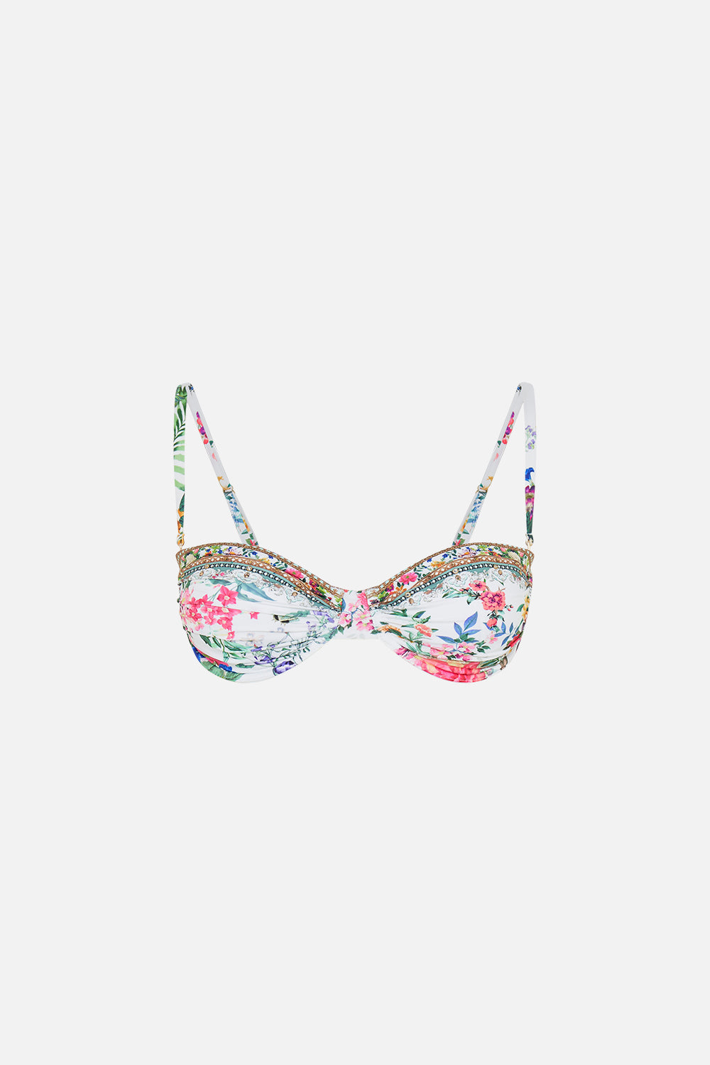 CAMILLA bikini bra in Plumes and Parterres print
