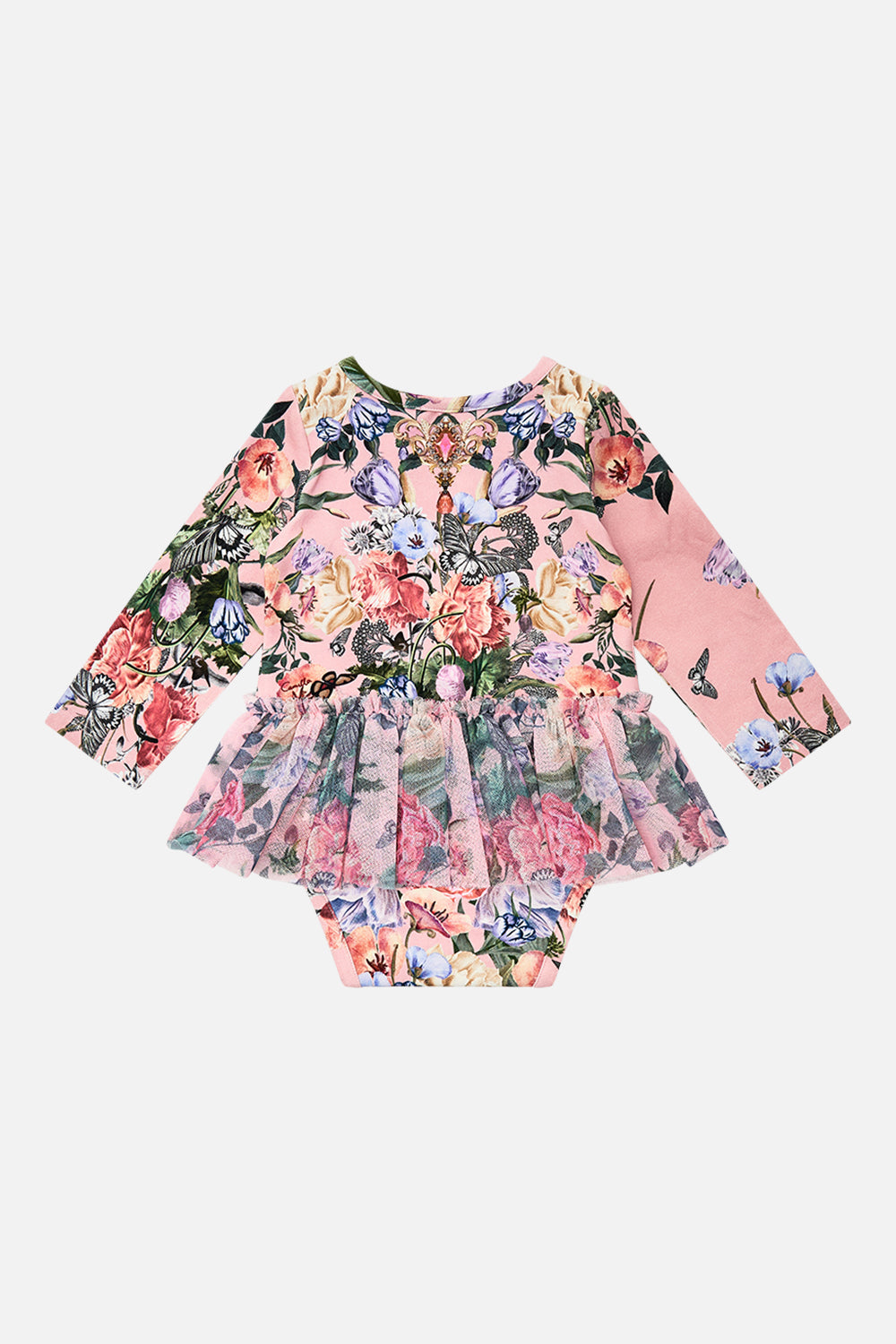 Milla by CAMILLA floral baby tutu bodysuit in Woodblock Wonder