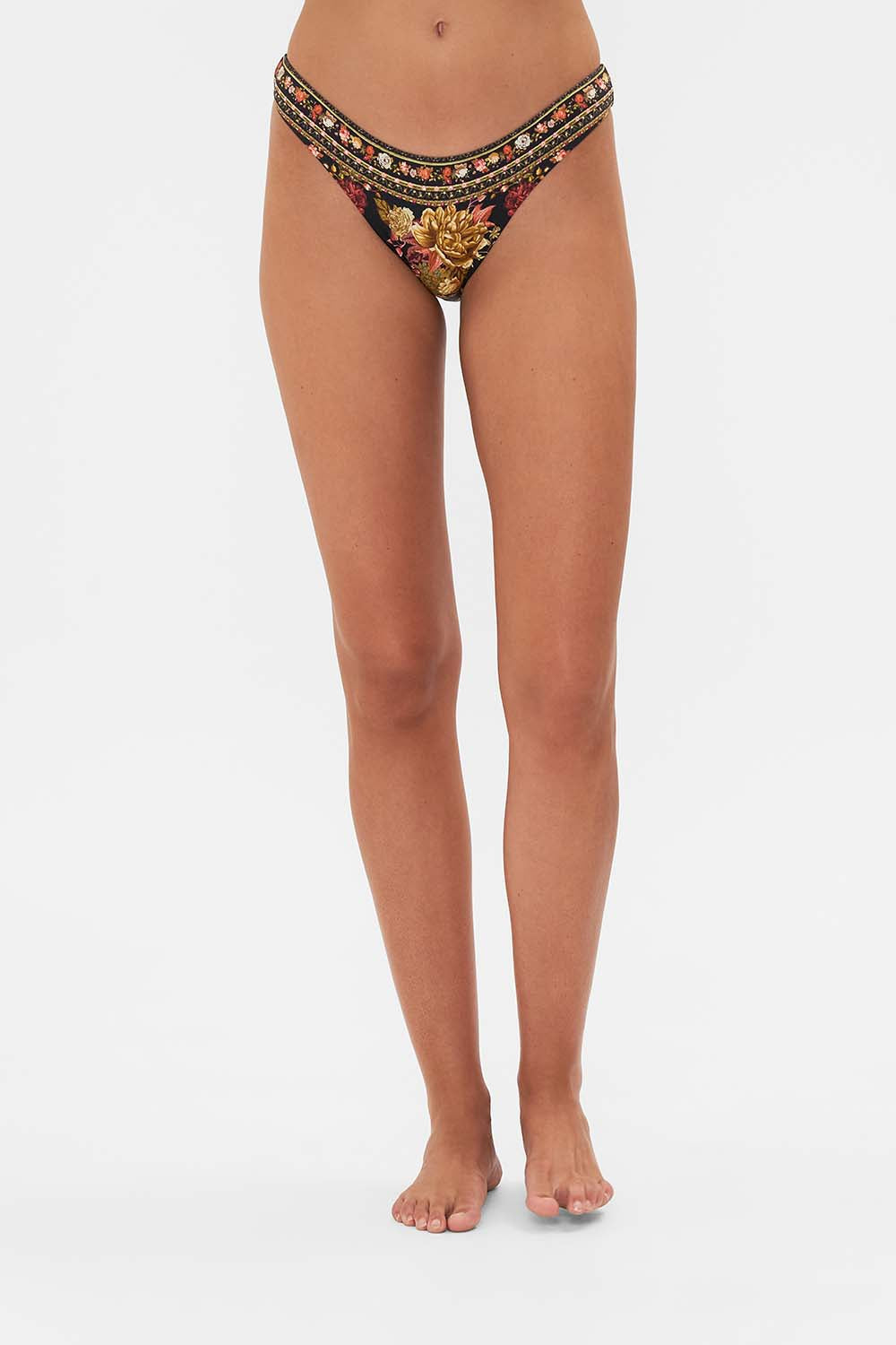 The CAMILLA WIDE SIDE HIGH LEG PANT STITCHED IN TIME in our  print.