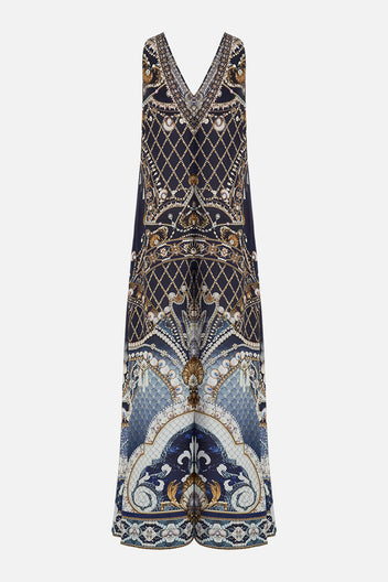 V NECK FLARED JUMPSUIT AWAY WITH THE FAIRIES
