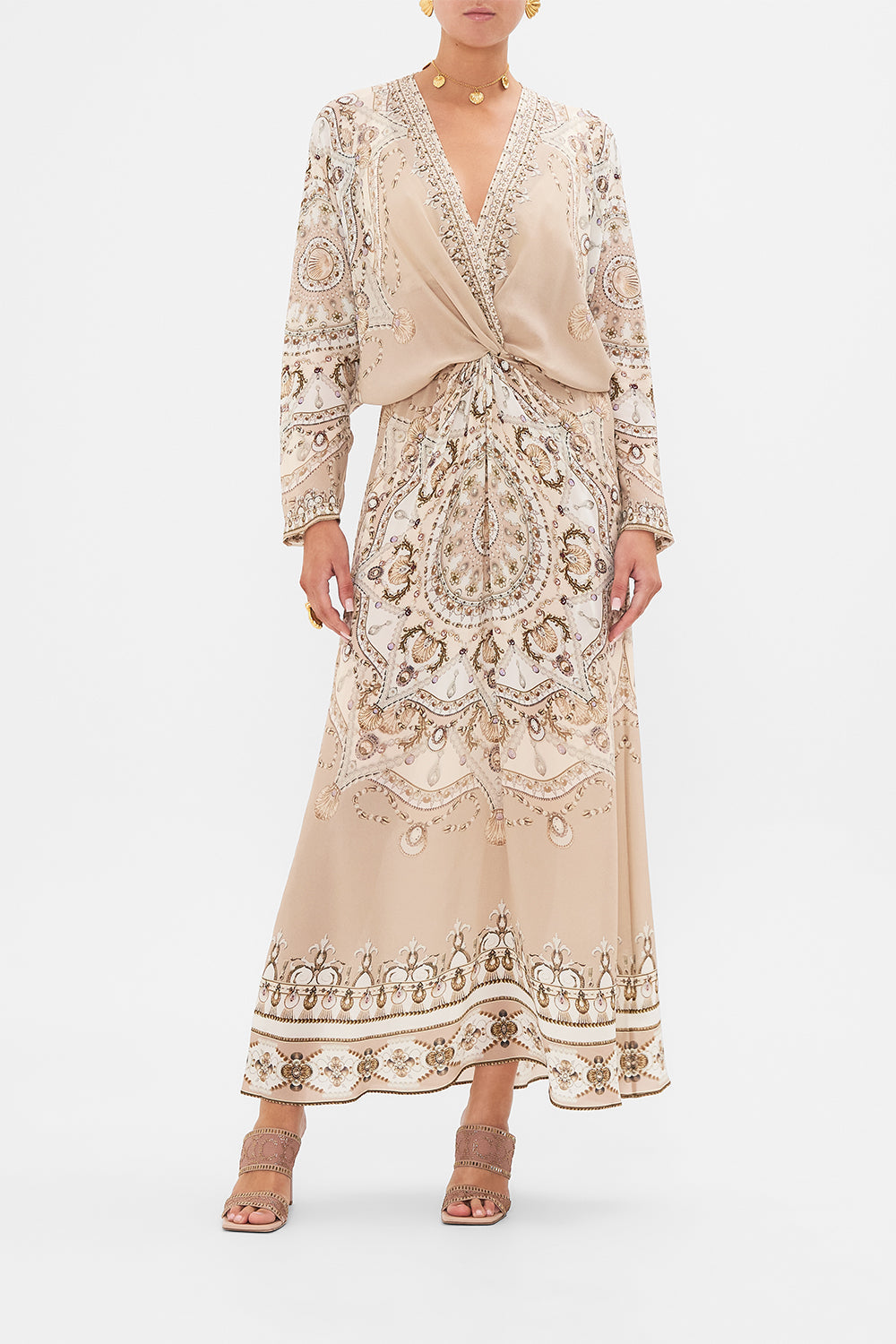 CAMILLA Gold Lounge Pant in Dance with the Duke print