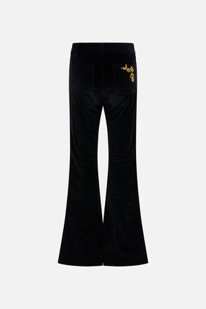 EYELET FRONT PANT - BLACK STITCHED IN TIME